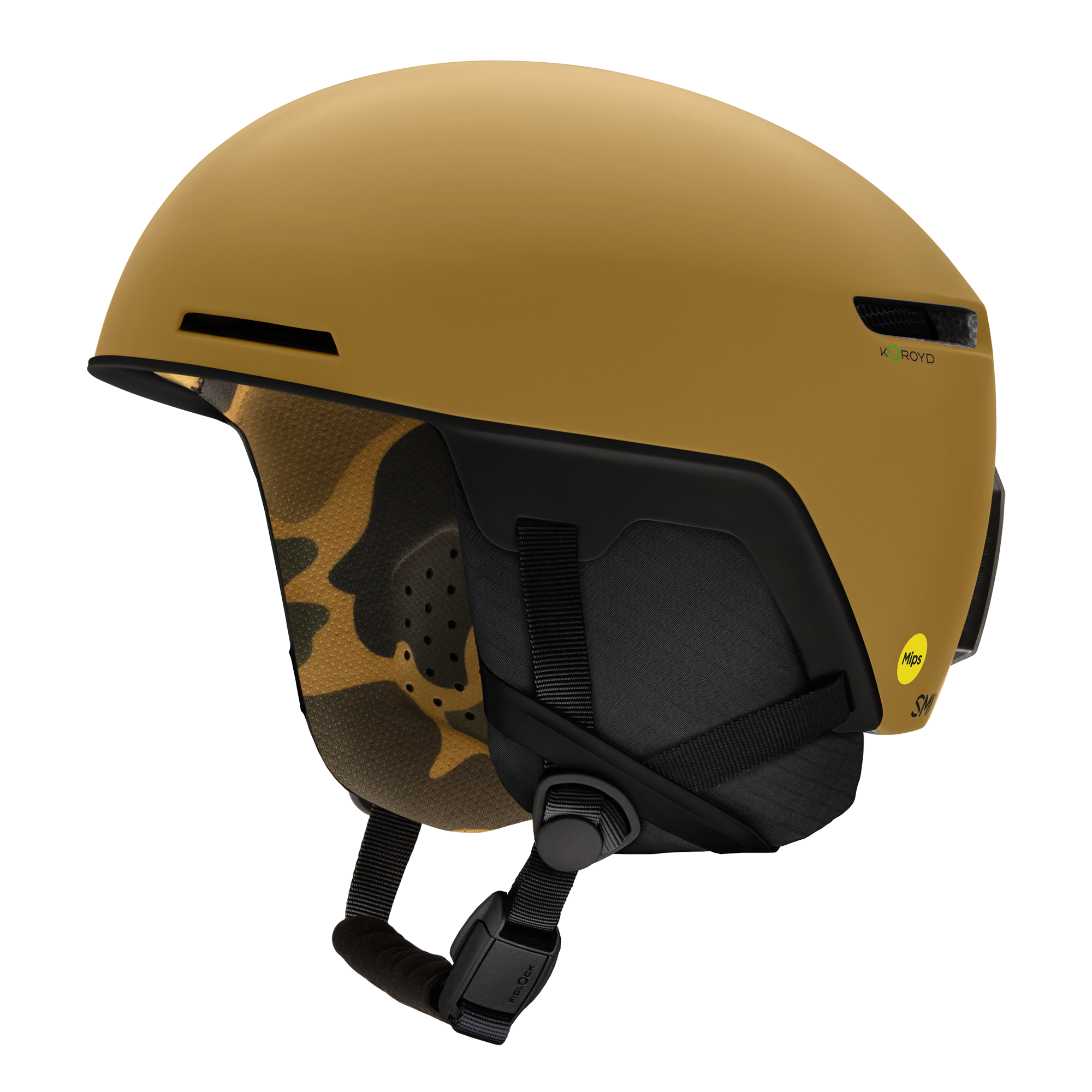 matte mustard smith helmet Code Mips®