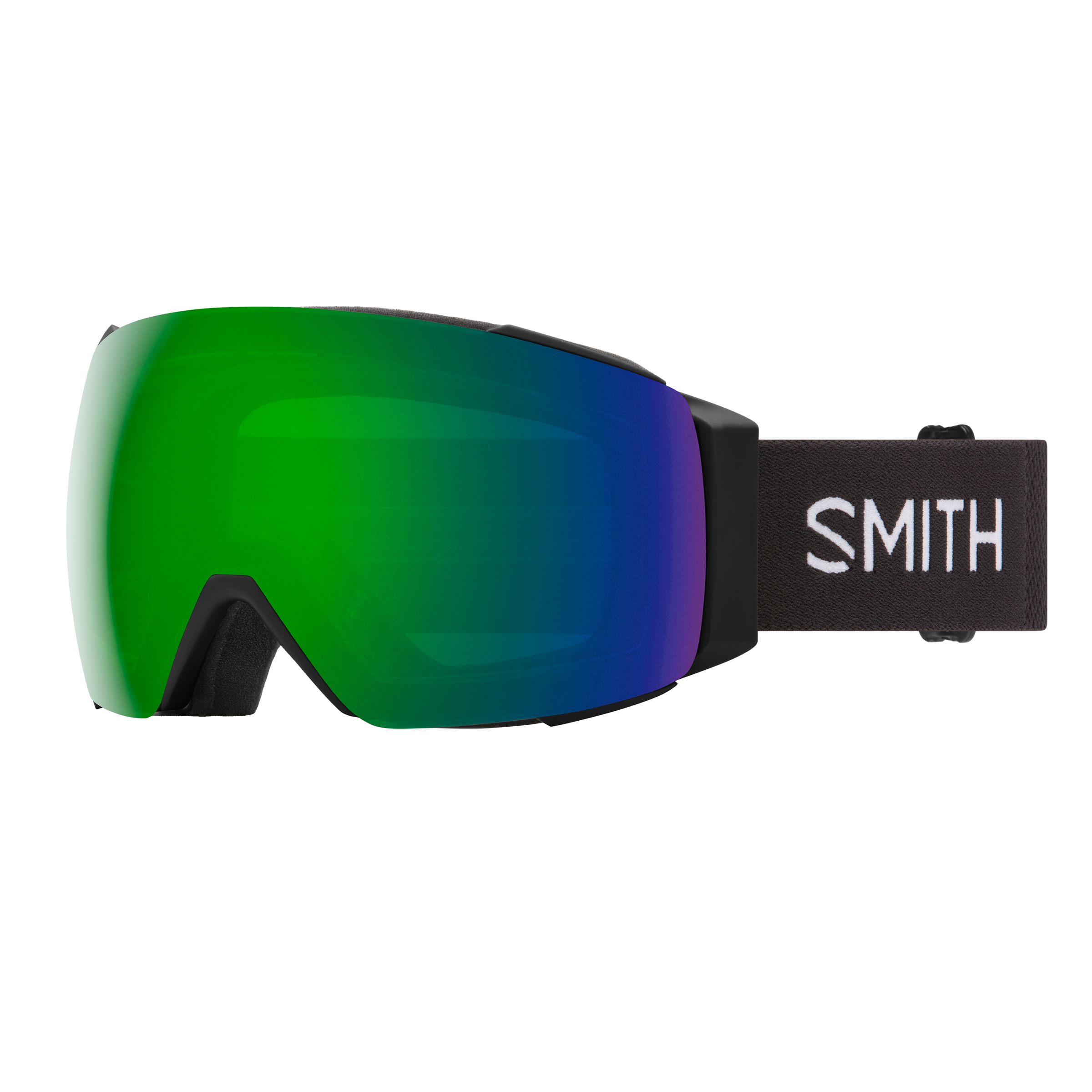 Smith I/O MAG Black ChromaPop Sun Green Mirror Goggles