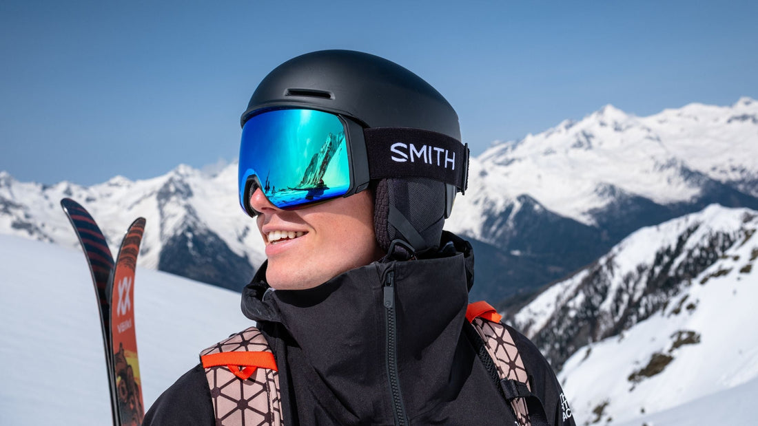 smith 4d mag helmet Bandit ChromaPop Sun Platinum Mirror Goggles so youre always ready for whats ahead Smith I/O Mag Ski Goggles