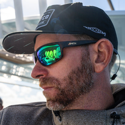 Redding 2, Sunglasses + Matte Black | ChromaPop Polarized Blue Mirror