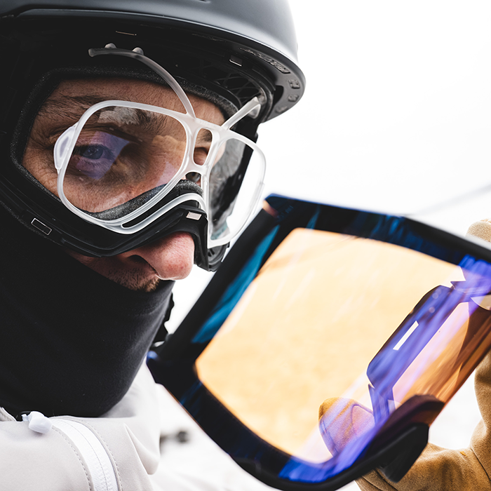 ski goggles that fit over eyeglasses Smith GRX Prescription Snow Goggle Adapter Eyeglasses