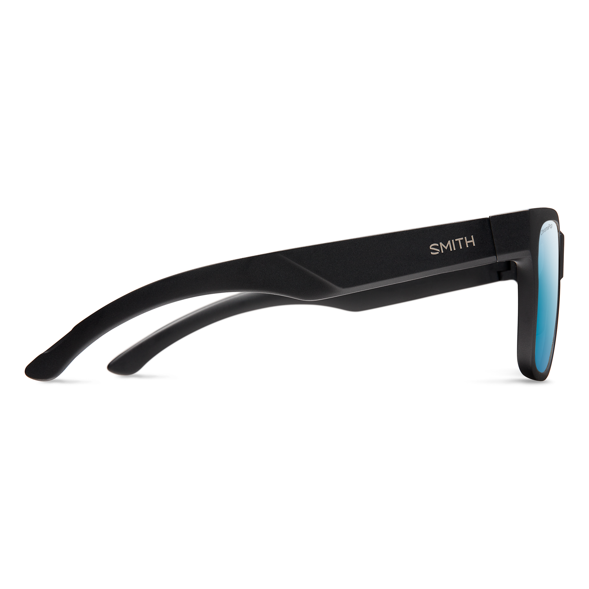 Lowdown 2, Sunglasses + Matte Black | ChromaPop Glass Polarized Blue Mirror