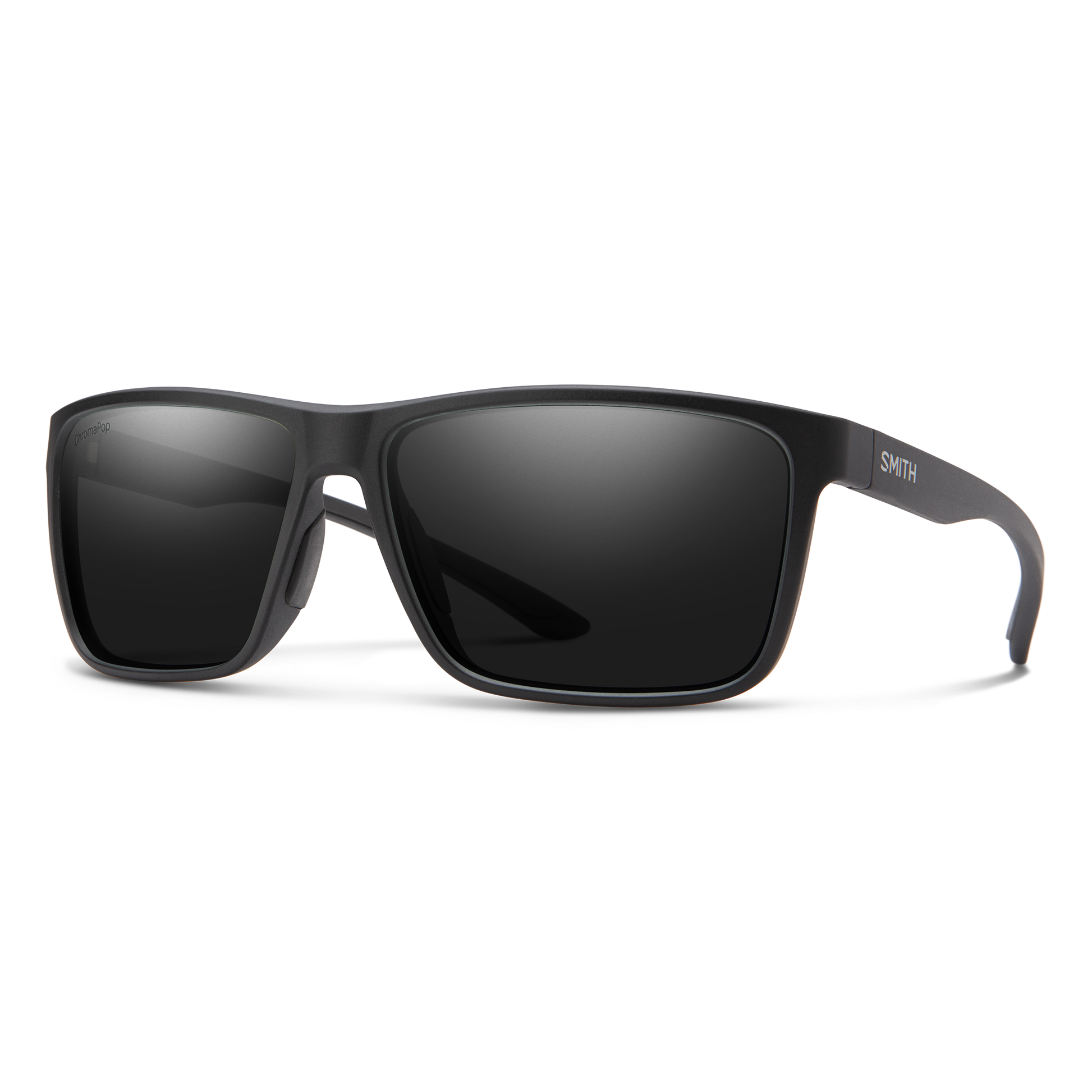 Riptide, Sunglasses + Matte Black | ChromaPop Glass Polarized Blue Mirror