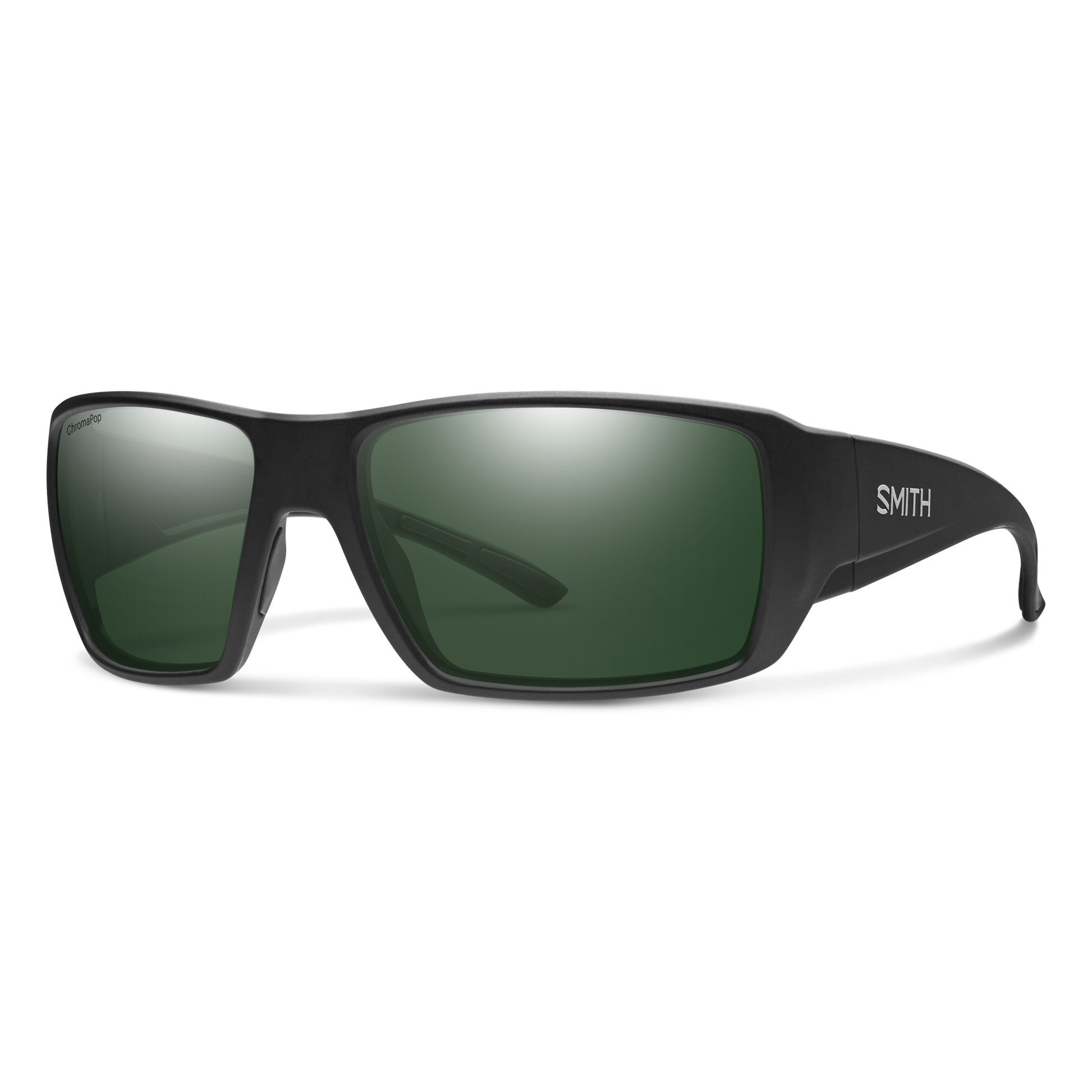 Guide's Choice XL, Sunglasses + Matte Black | ChromaPop Polarized Gray Green