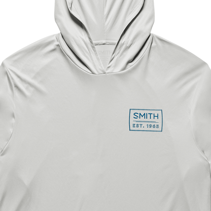 UPF Performance Hooded Tech Long Sleeve, Light Gray + S