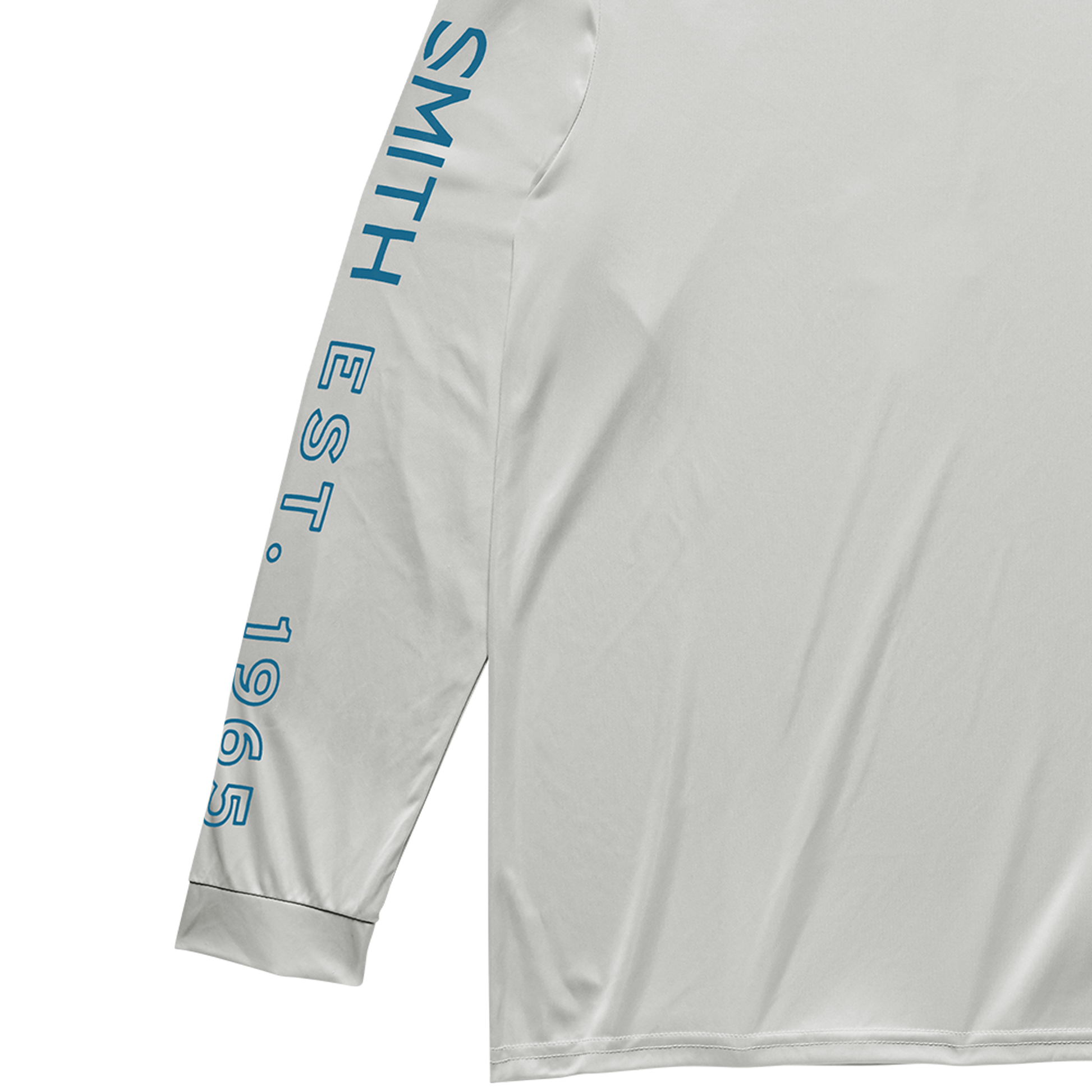UPF Performance Hooded Tech Long Sleeve, Light Gray + S