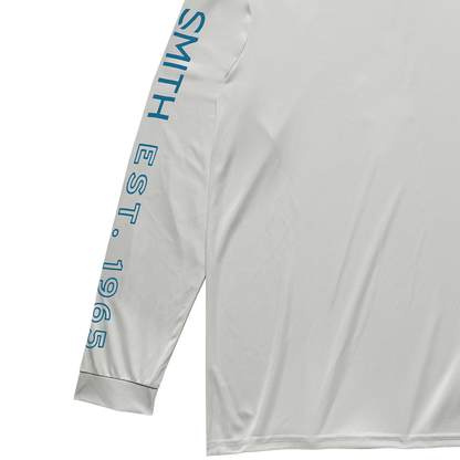 UPF Performance Hooded Tech Long Sleeve, Light Gray + S