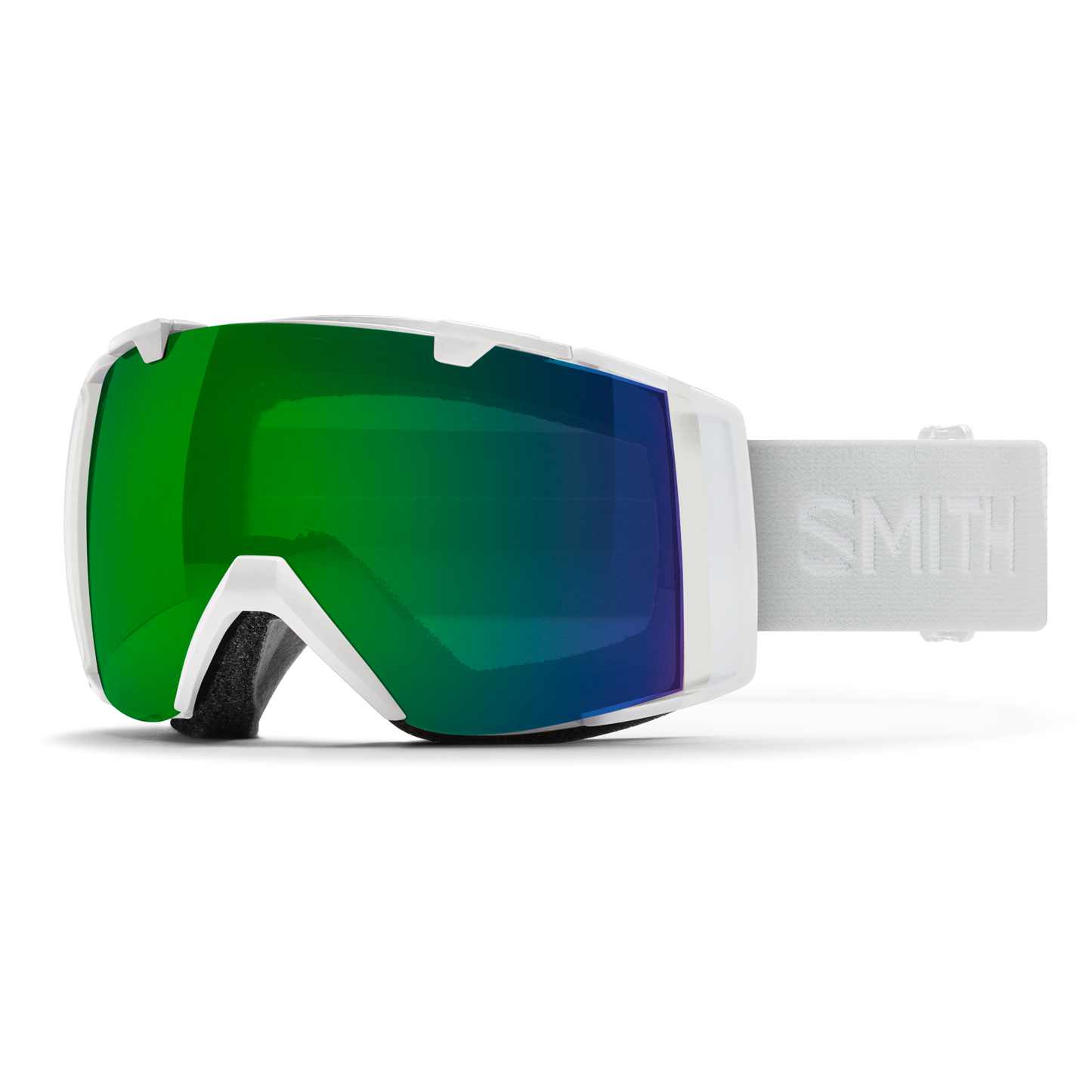 Smith I/O Goggles White Vapor / Chromapop Everyday Green Mirror Lens