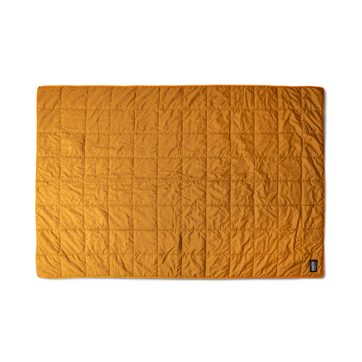 SMITH Puffy Blanket, Yellow / Black + OS