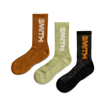 SMITH Sock 3-Pack, Multi + OSFM