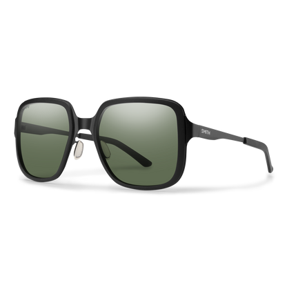 Aveline, Matte Black | ChromaPop Polarized Gray Green