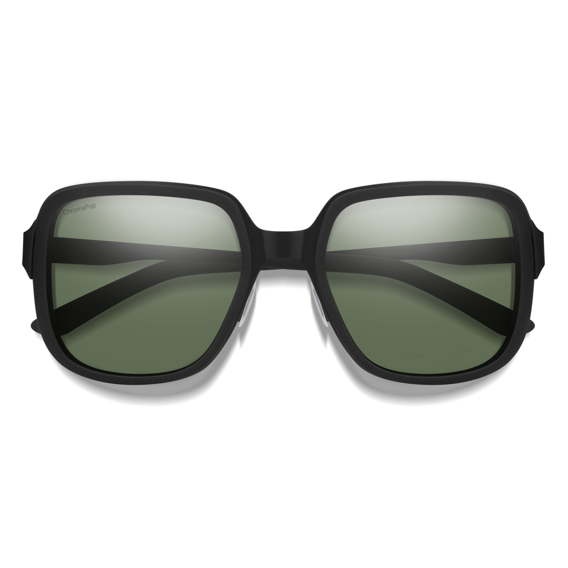 Aveline, Matte Black | ChromaPop Polarized Gray Green