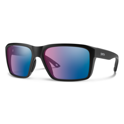 Backcast, Matte Black | ChromaPop Glass Polarized Blue Mirror
