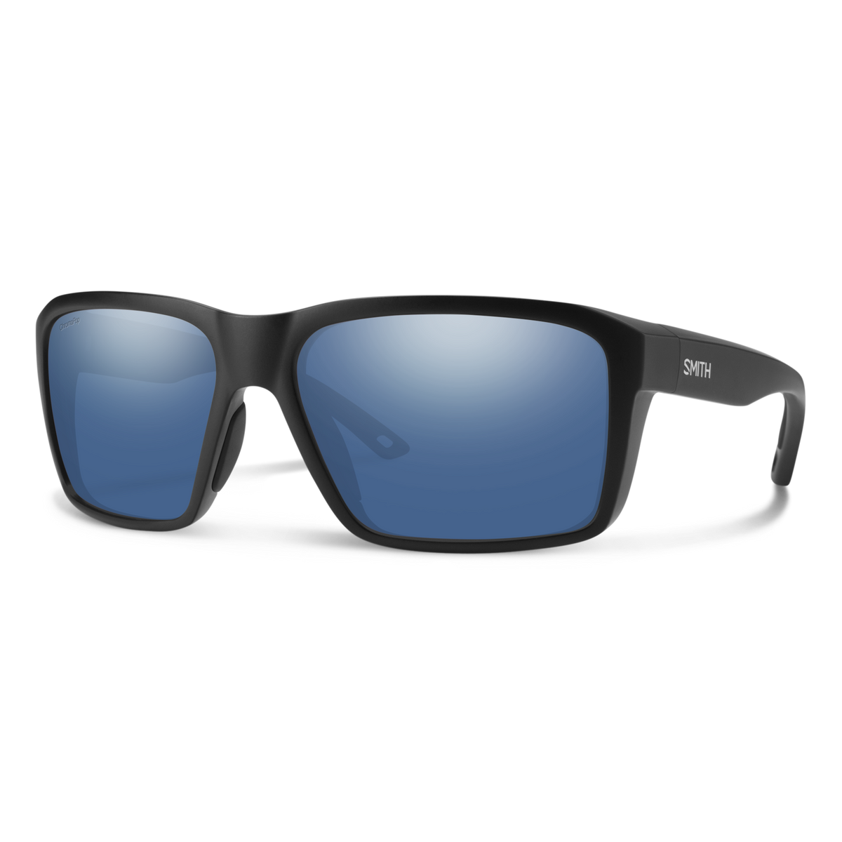 Backcast, Sunglasses + Matte Black | ChromaPop Glass Polarized Blue Mirror