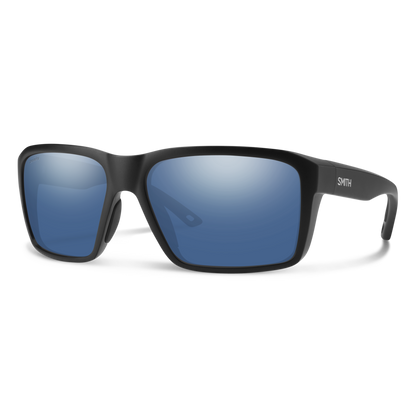 Backcast, Sunglasses + Matte Black | ChromaPop Glass Polarized Blue Mirror