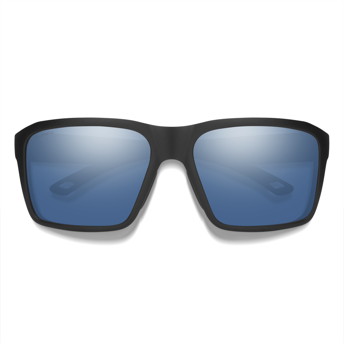 Backcast, Sunglasses + Matte Black | ChromaPop Glass Polarized Blue Mirror