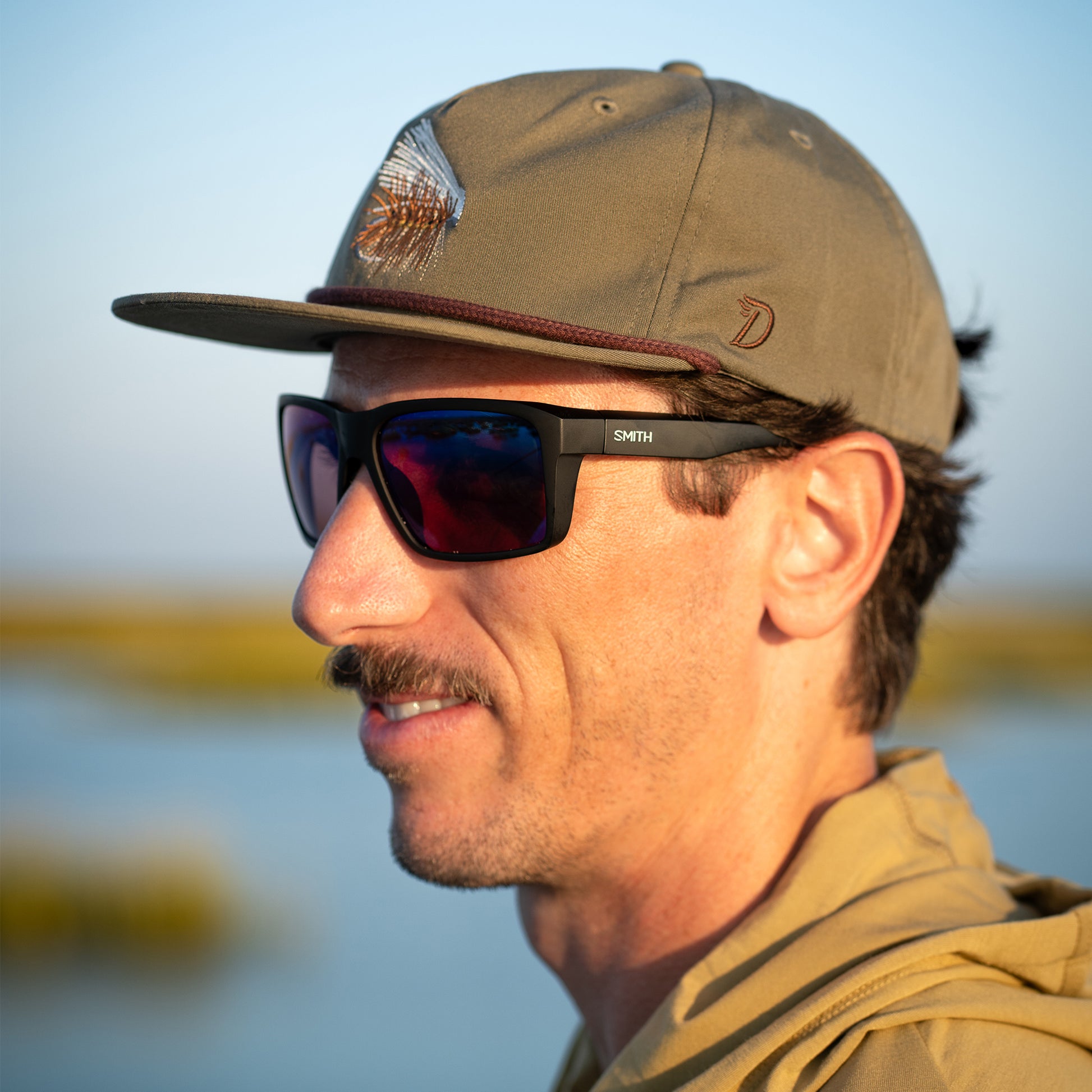 Backcast, Sunglasses + Matte Black | ChromaPop Glass Polarized Blue Mirror