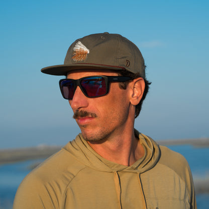 Backcast, Sunglasses + Matte Black | ChromaPop Glass Polarized Blue Mirror