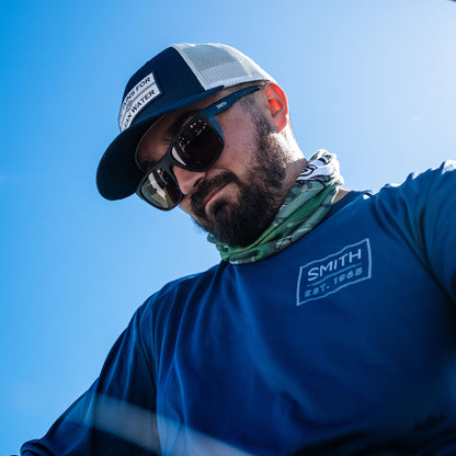 Barra RX, Prescription + Matte Black + ChromaPop Polarized Blue Mirror