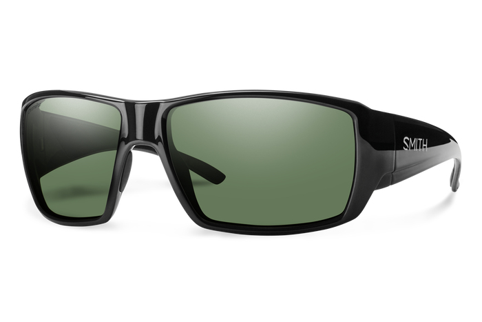 Guide's Choice RX, Prescription + Matte Black + ChromaPop Polarized Green Mirror