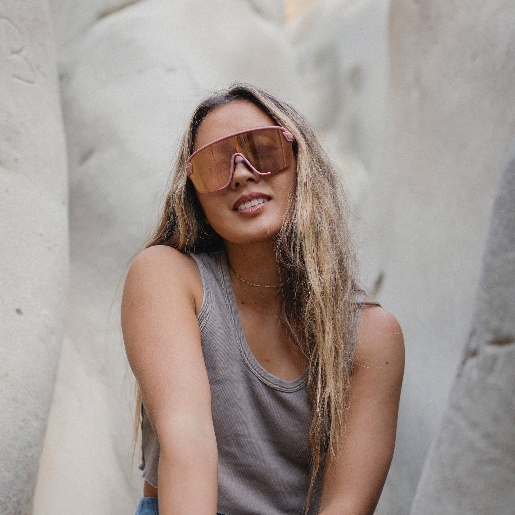 Bobcat, Matte Chalk Rose | ChromaPop Rose Gold Mirror