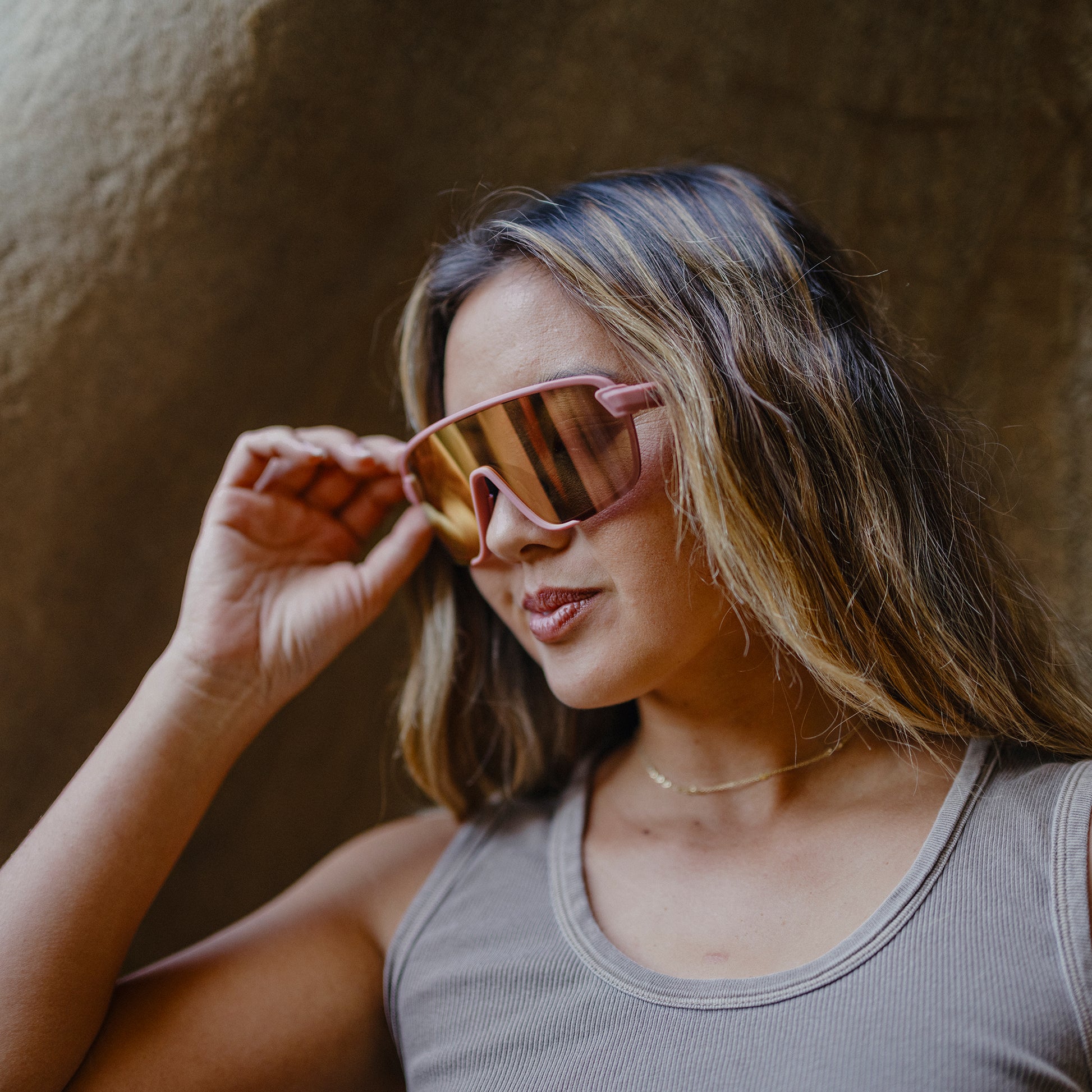 Bobcat, Matte Chalk Rose | ChromaPop Rose Gold Mirror