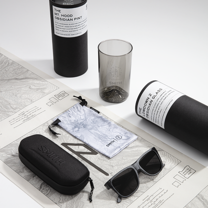 Lowdown 2, Sunglasses + Matte Black | ChromaPop Glass Polarized Blue Mirror