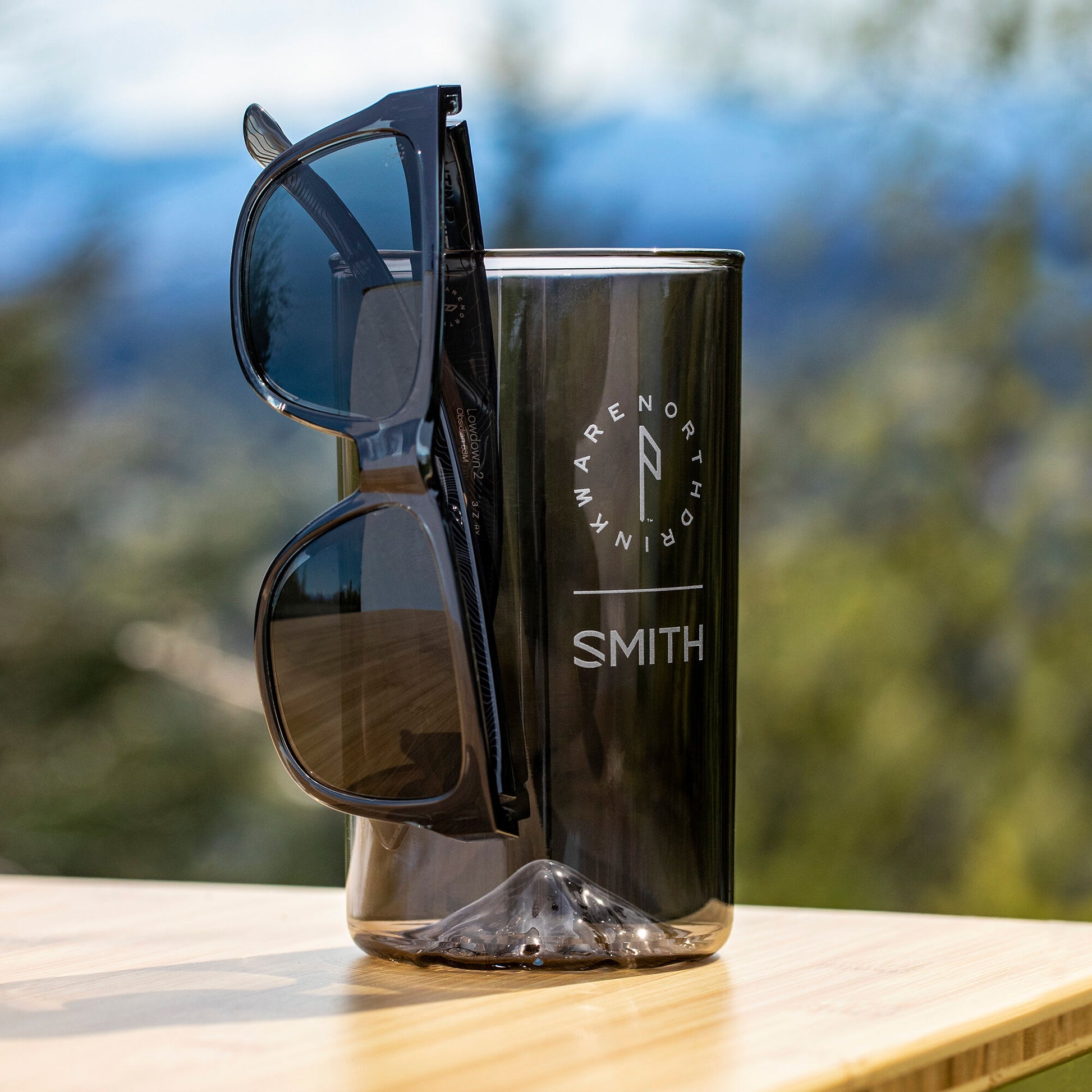 Lowdown 2, Sunglasses + Matte Black | ChromaPop Glass Polarized Blue Mirror