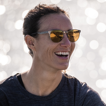 Eastbank Metal, Brushed Gunmetal | ChromaPop Polarized Bronze Mirror