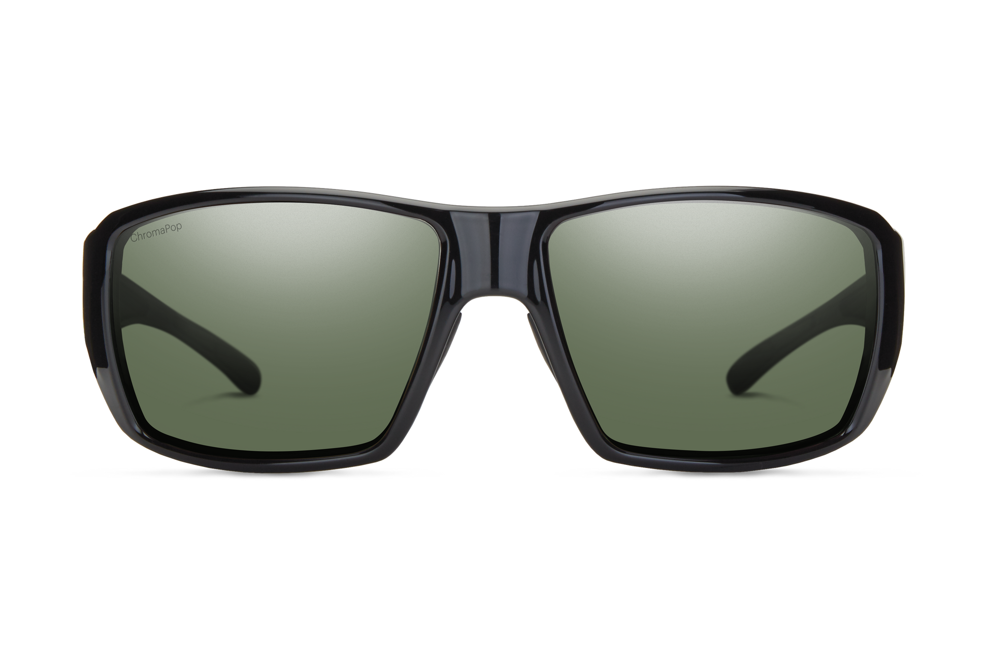Guide's Choice RX, Prescription + Matte Black + ChromaPop Polarized Green Mirror
