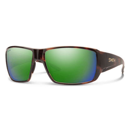 Guide's Choice, Sunglasses + Matte Tortoise | ChromaPop Glass Polarchromic Brown Green Mirror