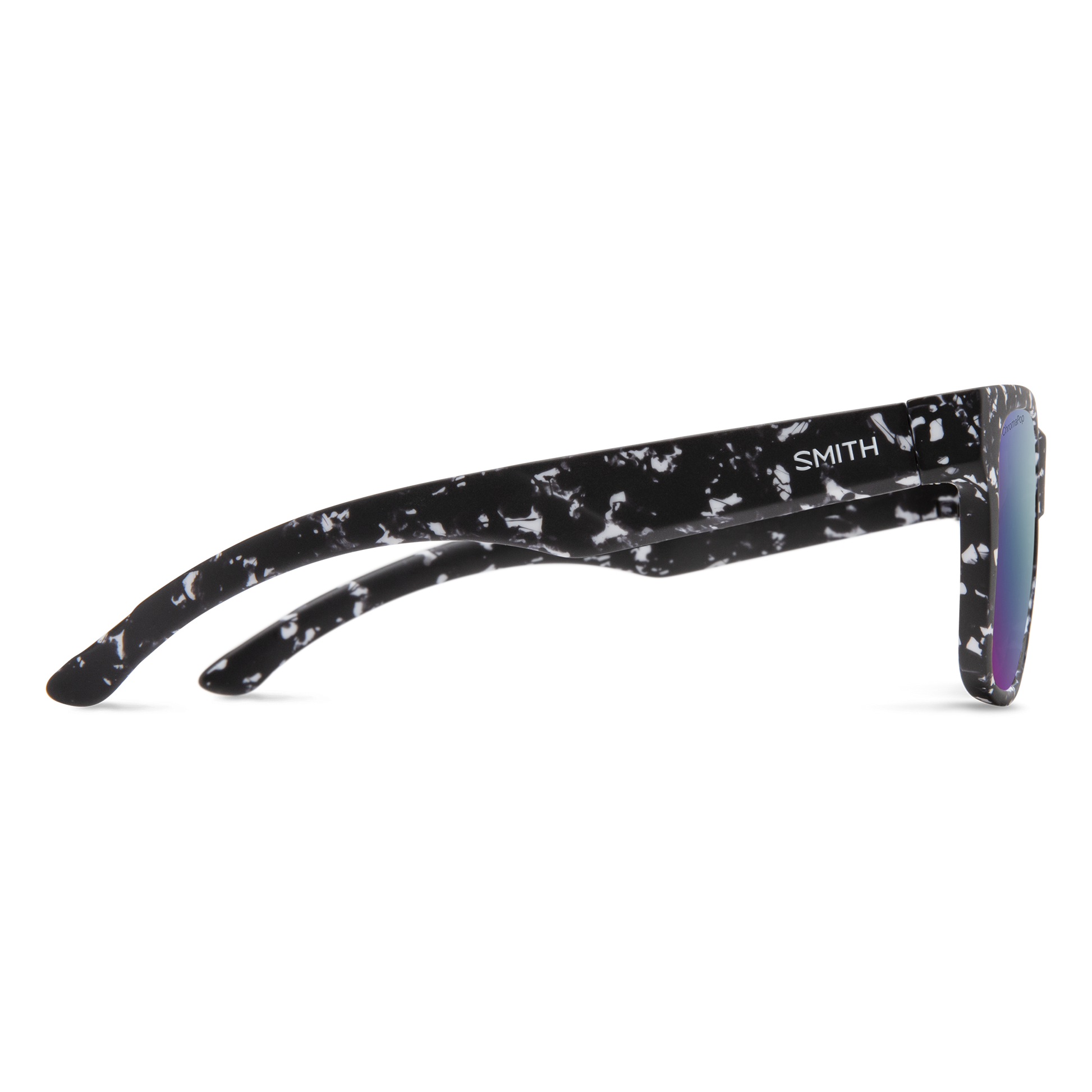 Lowdown 2, Sunglasses + Matte Black | ChromaPop Glass Polarized Blue Mirror