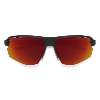 Resolve, Matte Black | ChromaPop Red Mirror