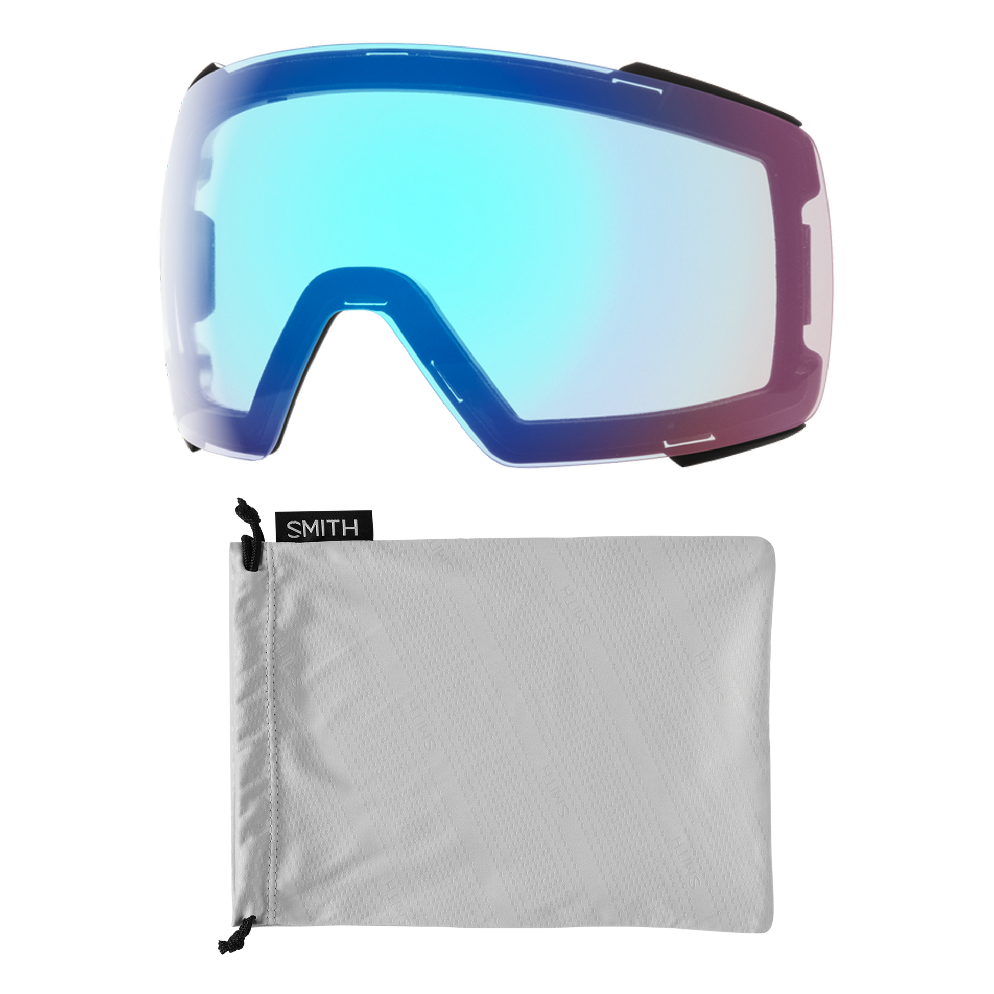 I/O MAG Low Bridge Fit, Black | ChromaPop Pro Photochromic Blue Mirror