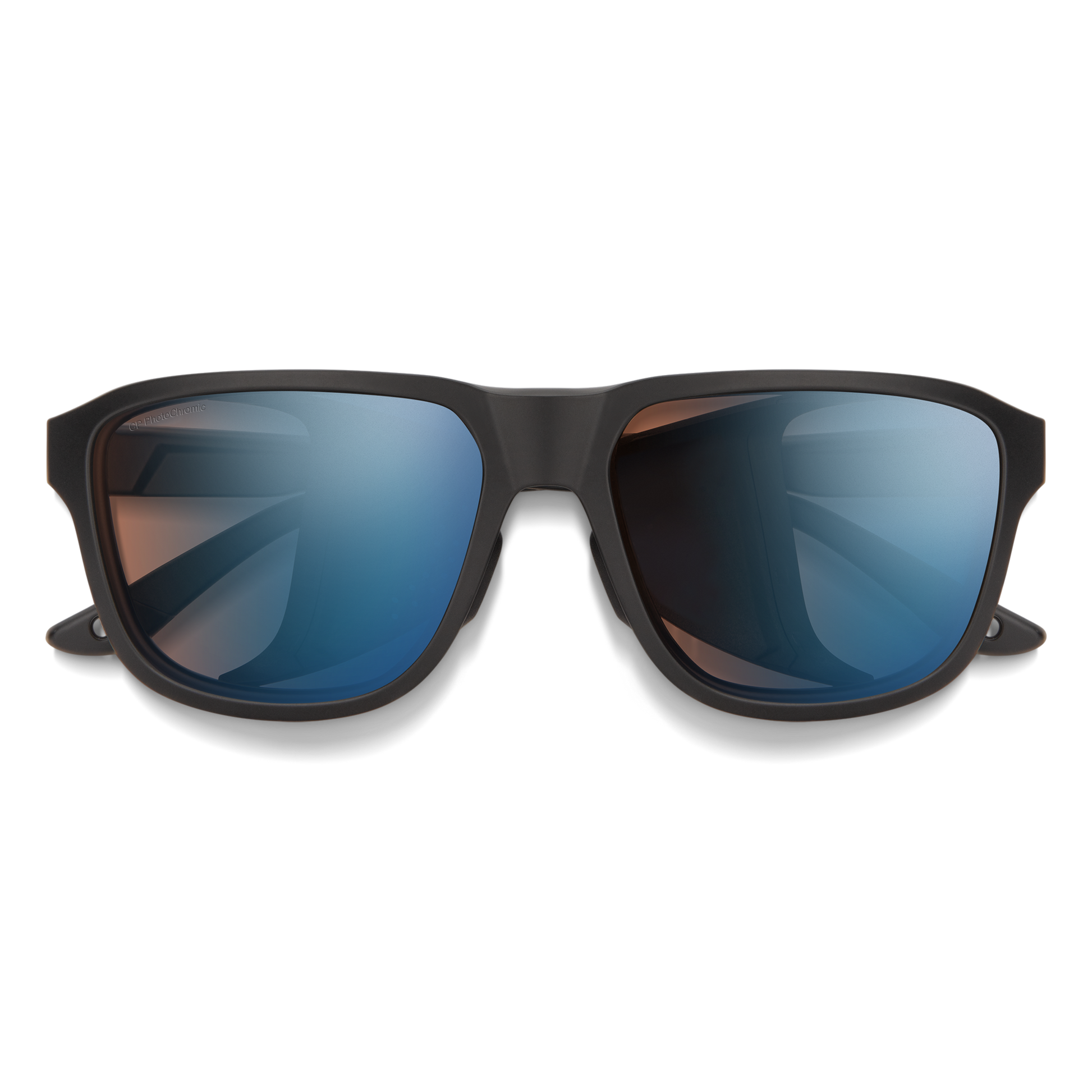 Embark, Sunglasses + Matte Black | ChromaPop Polarized Blue Mirror