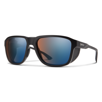 Embark, Sunglasses + Matte Black | ChromaPop Glacier Photochromic Copper Blue Mirror