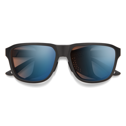 Embark, Sunglasses + Matte Black | ChromaPop Glacier Photochromic Copper Blue Mirror