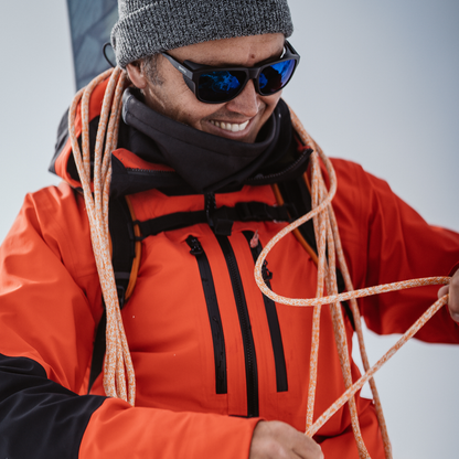 Embark, Sunglasses + Matte Black | ChromaPop Glacier Photochromic Copper Blue Mirror