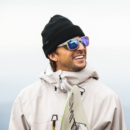 Embark, Sunglasses + Matte Black | ChromaPop Glacier Photochromic Copper Blue Mirror