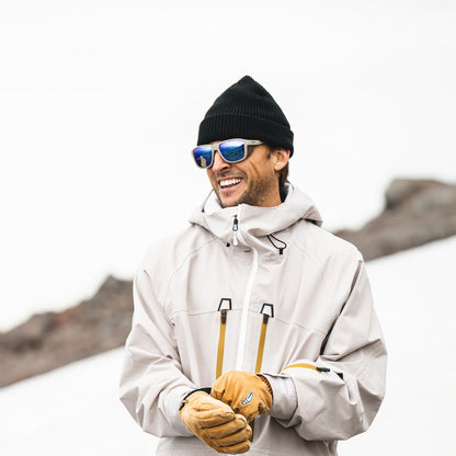 Embark, Sunglasses + Matte Black | ChromaPop Glacier Photochromic Copper Blue Mirror