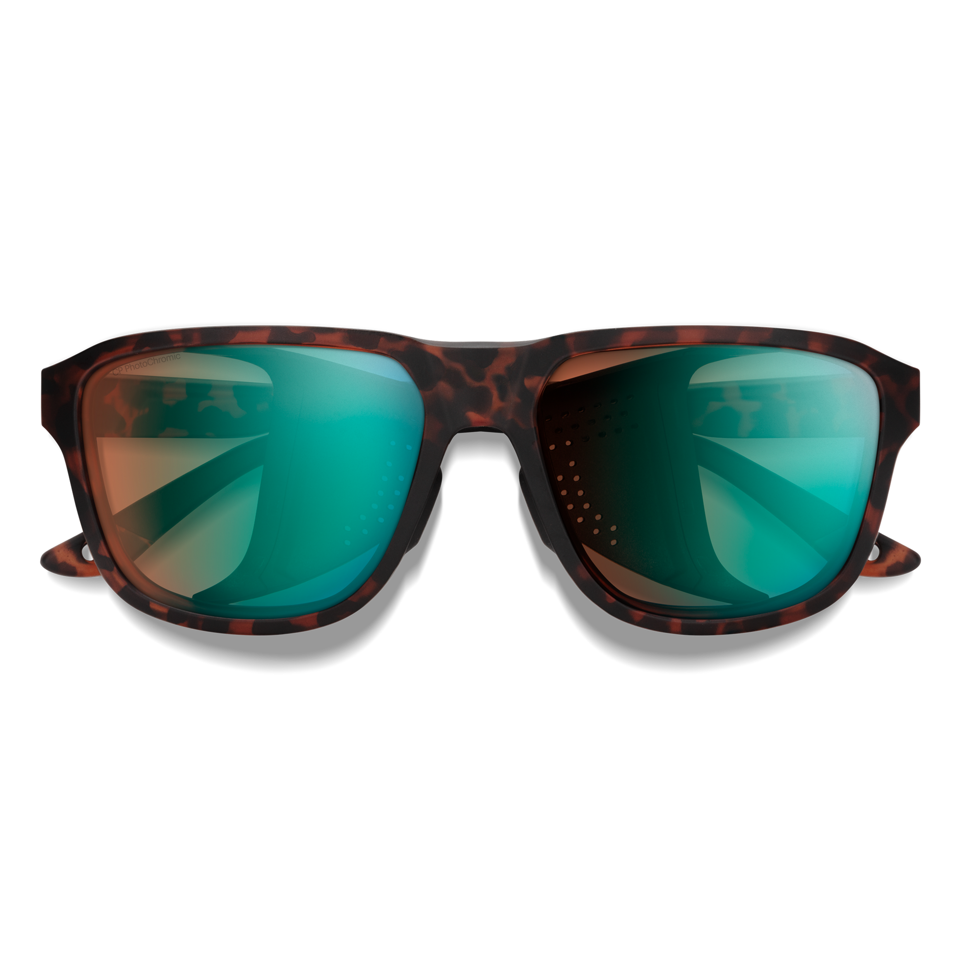 Embark, Sunglasses + Matte Black | ChromaPop Glacier Photochromic Copper Blue Mirror