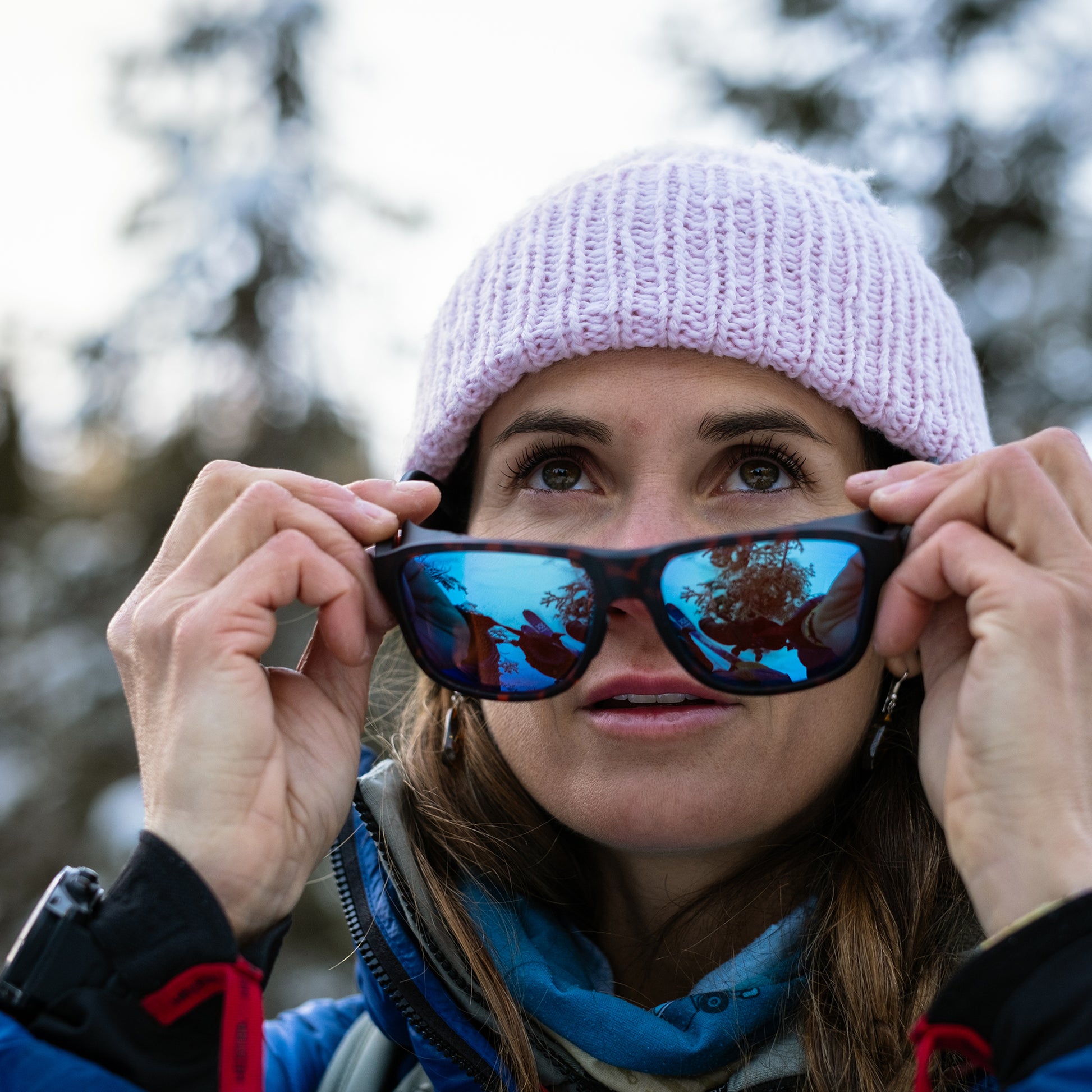 Embark, Sunglasses + Matte Summit | ChromaPop Glacier Photochromic Yellow Violet Mirror