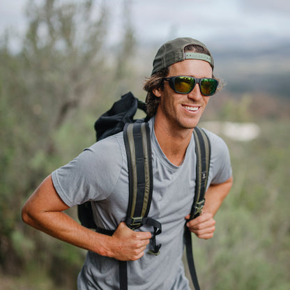 Embark, Sunglasses + Matte Summit | ChromaPop Glacier Photochromic Yellow Violet Mirror