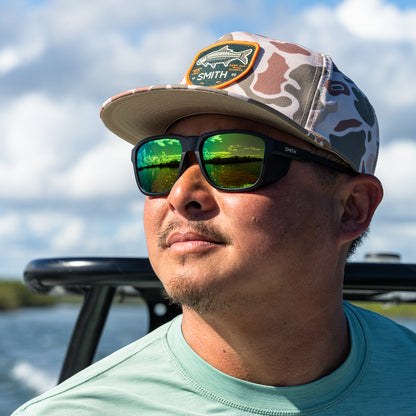 Embark, Sunglasses + Matte Black | ChromaPop Glacier Photochromic Copper Blue Mirror