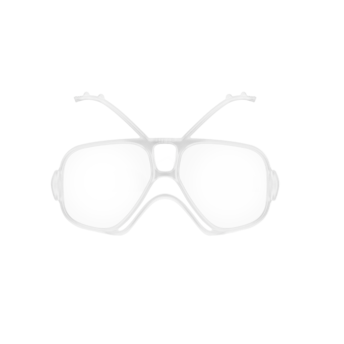 GRX Prescription Snow Goggle Adapter, Matte Crystal