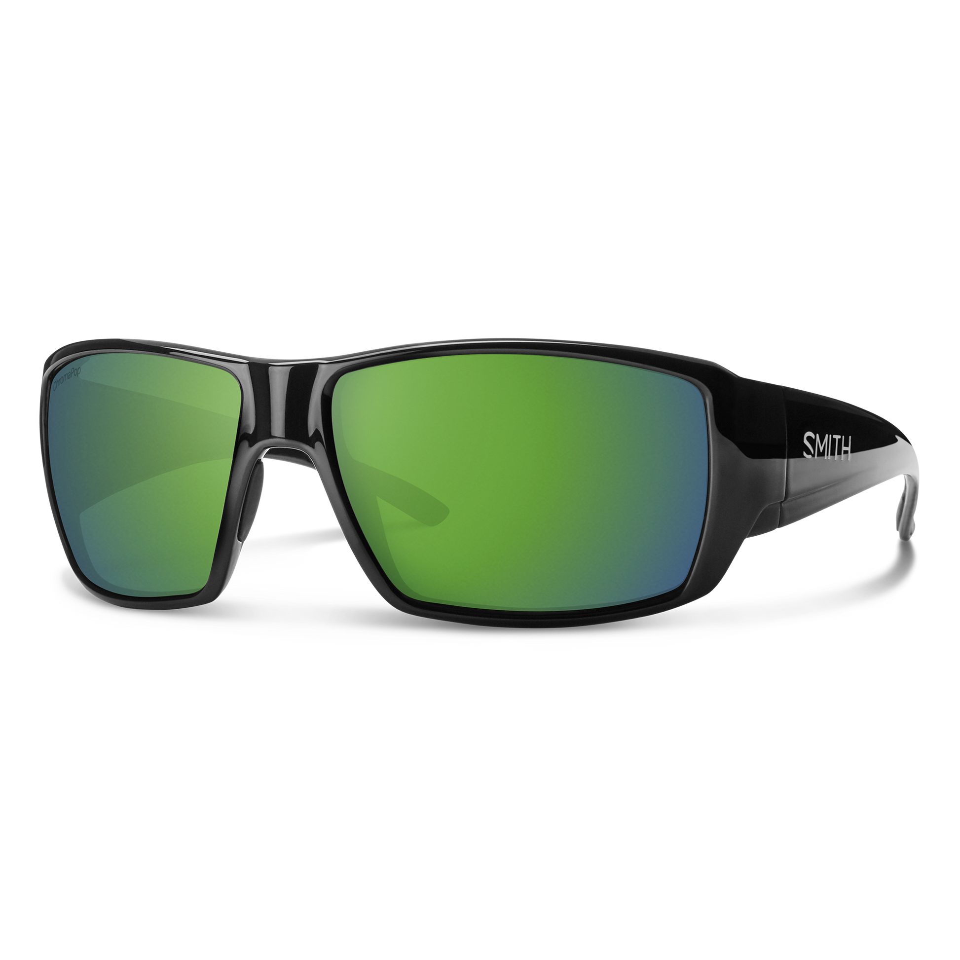 Guide's Choice RX, Prescription + Matte Black + ChromaPop Polarized Green Mirror