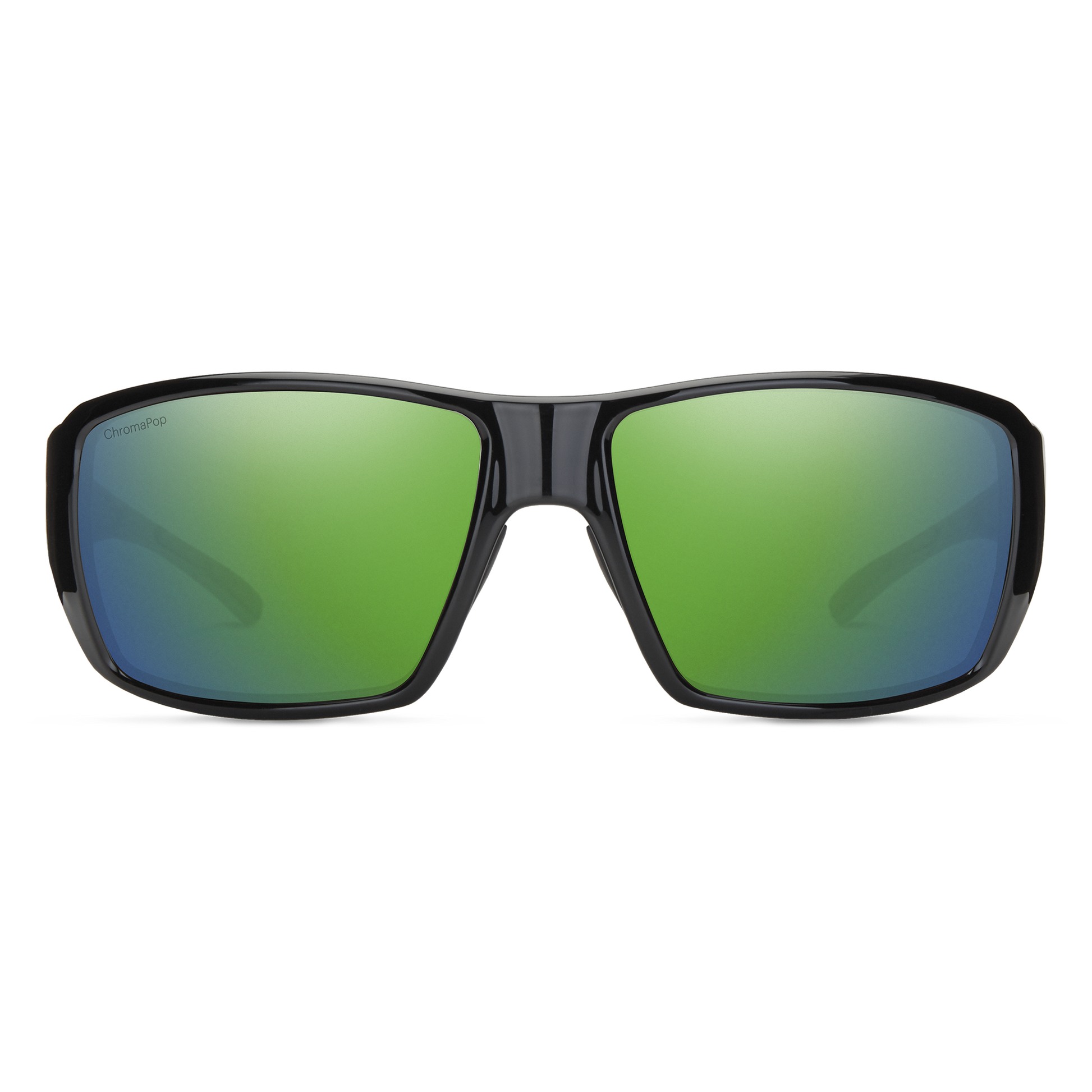 Guide's Choice RX, Prescription + Matte Black + ChromaPop Polarized Green Mirror