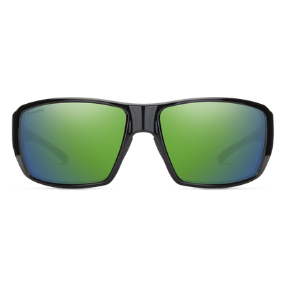 Guide's Choice RX, Prescription + Matte Black + ChromaPop Polarized Green Mirror