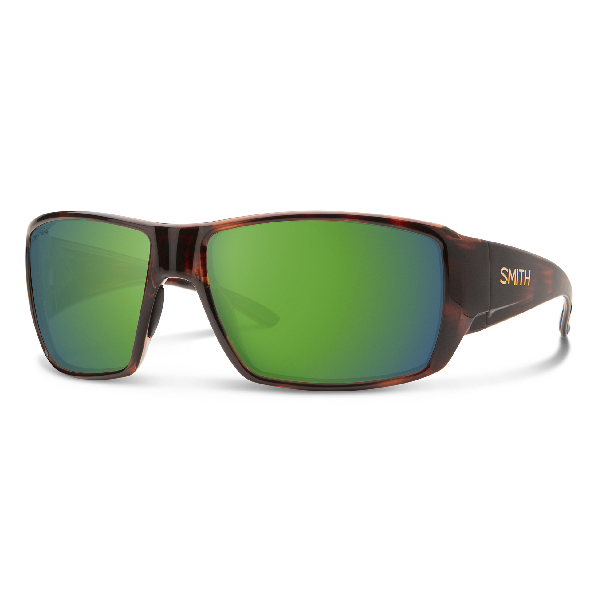 Guide's Choice RX, Prescription + Matte Black + ChromaPop Polarized Green Mirror