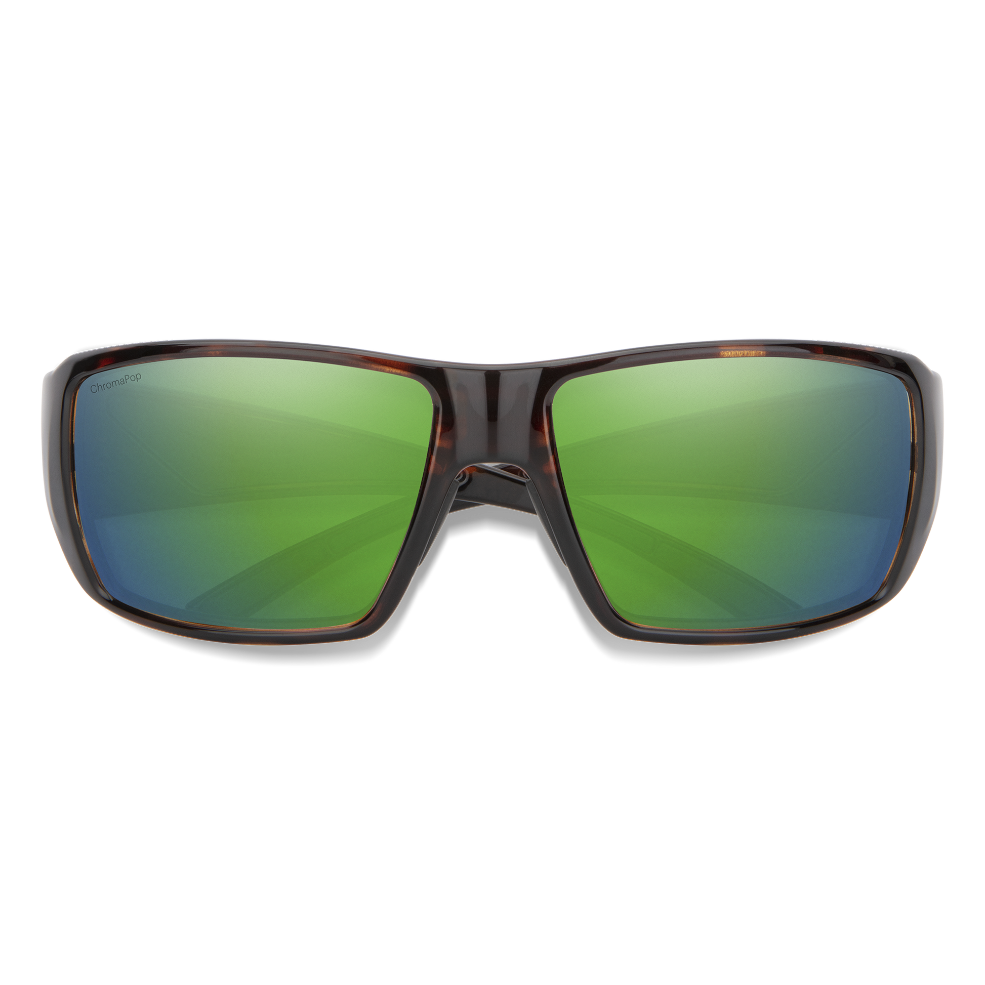 Guide's Choice RX, Prescription + Matte Black + ChromaPop Polarized Green Mirror